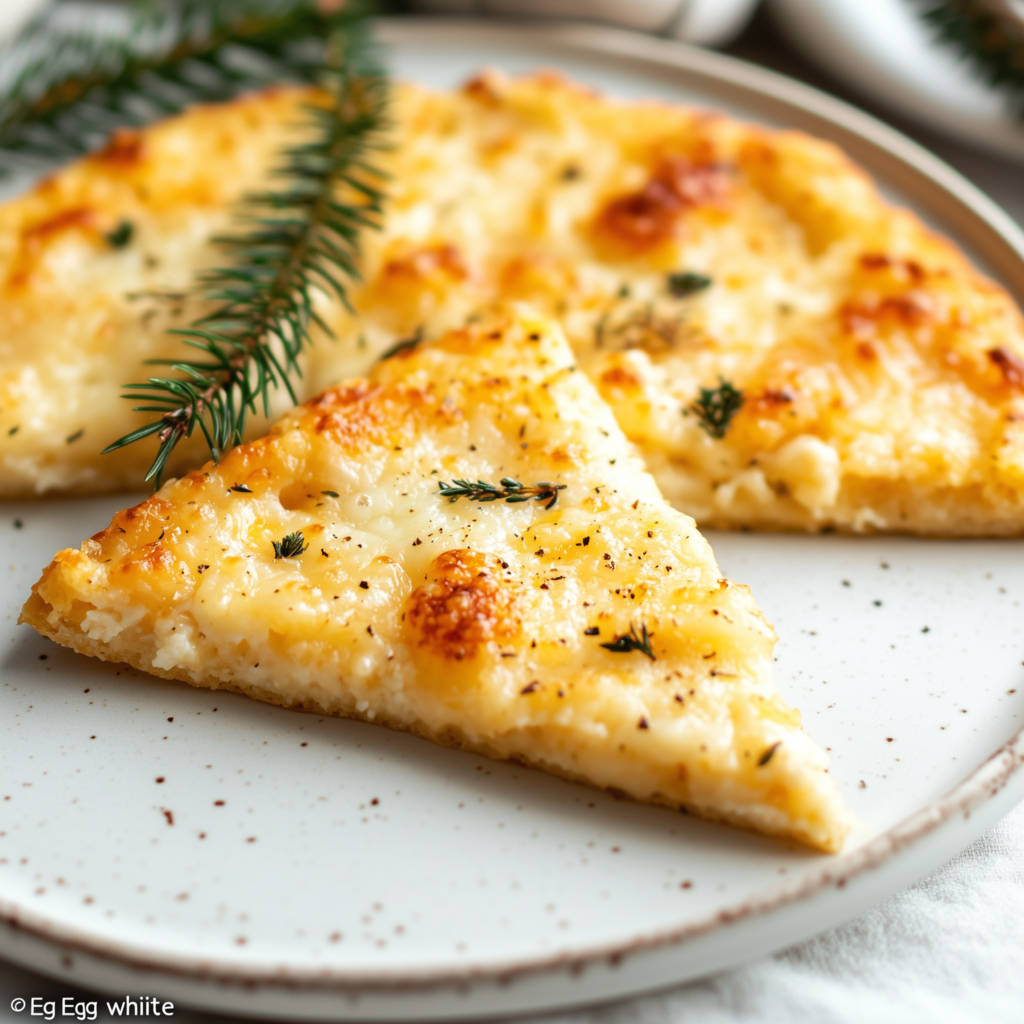 Keto egg white pizza crust